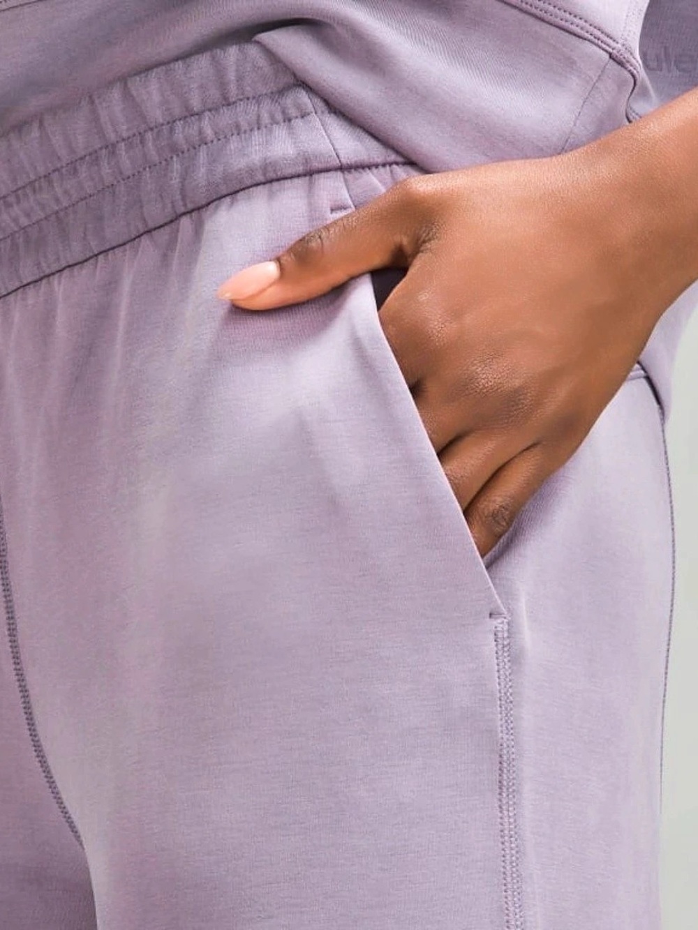 lululemon Scuba Mid-Rise Wide-Leg Sweatpants Purple ash sz 0 - Picture 5 of 9